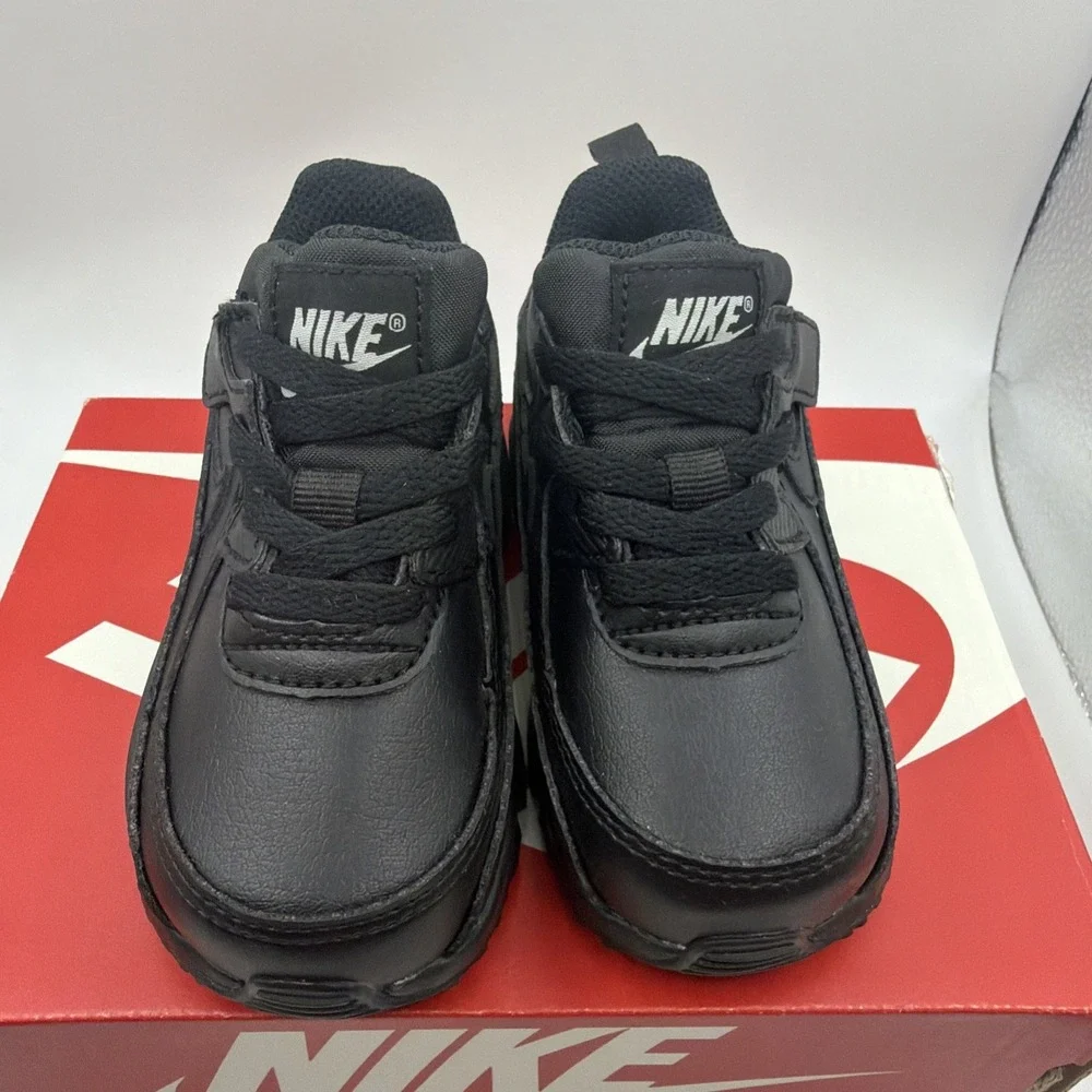 Nike Air Max 90 Easy On Toddler Size 6c Black Athletic Walking Shoes